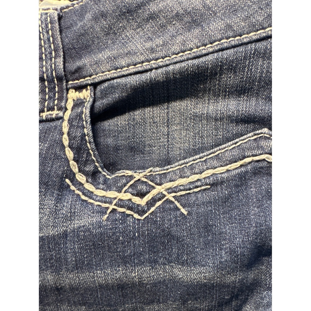 Ariat Real Denim Bootcut Jeans Dark Wash Contrast Stitch 33R 10017510 - Picture 8 of 13